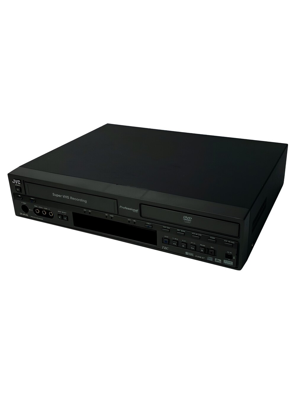 Jvc Sr-mv45u Professional Series Dvd/s-vhs Recorder Dual Deck No
